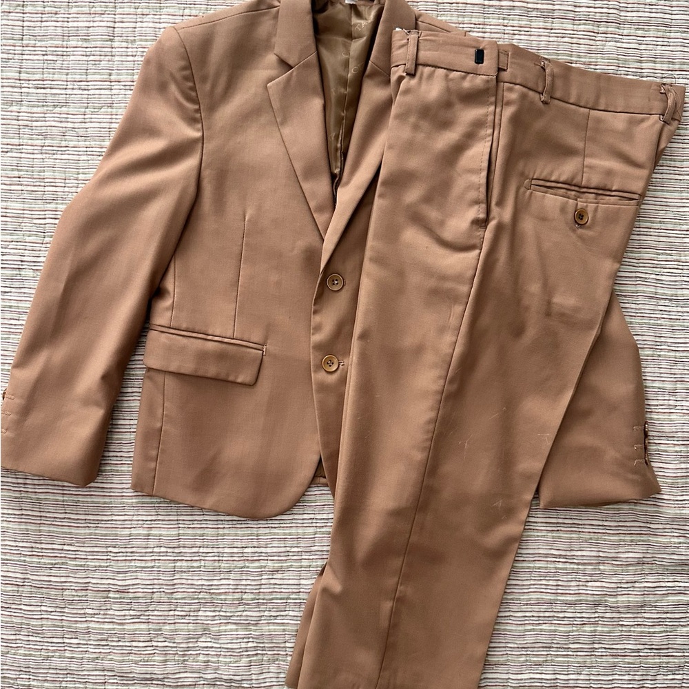 Kids Tan Suit Set
